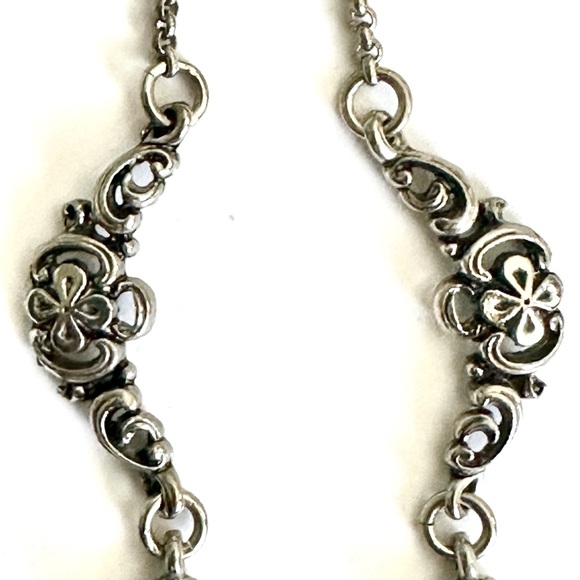 Silver & Pink Stone Pendant Necklace Celtic Design - Picture 4 of 9